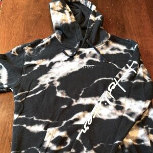 Hollister Men’s Black & White Hoodie.
